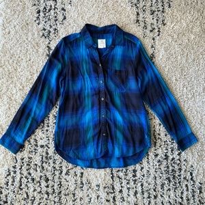 American Eagle Plaid Vintage Boyfriend